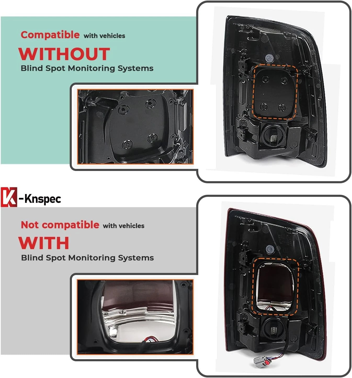 LED Tail Light Bezel for Ram 2500 3500 (2019–2024) Left Driver Side