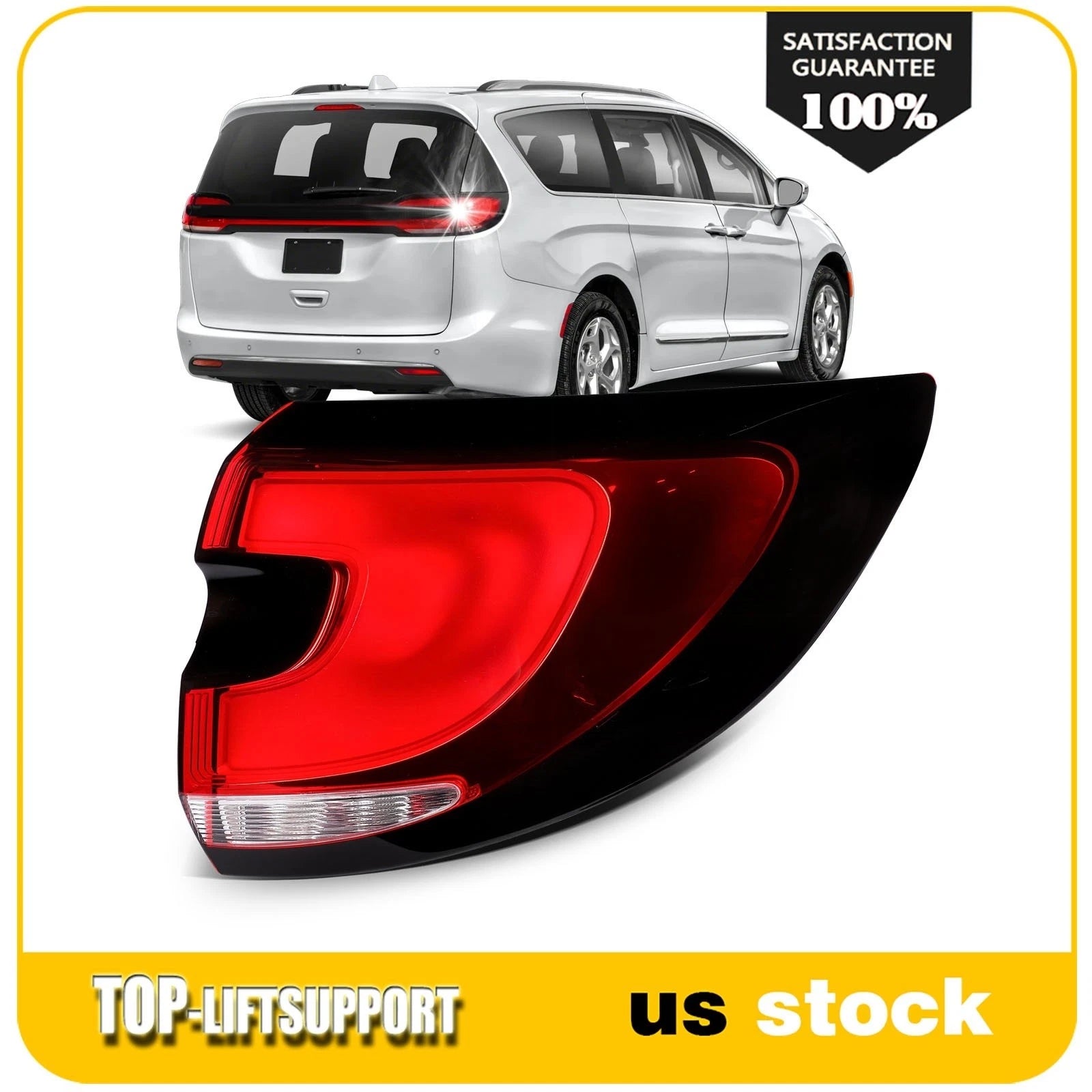 Rear Right Outer LED Tail Light for Chrysler Pacifica Voyager (2021–2025)