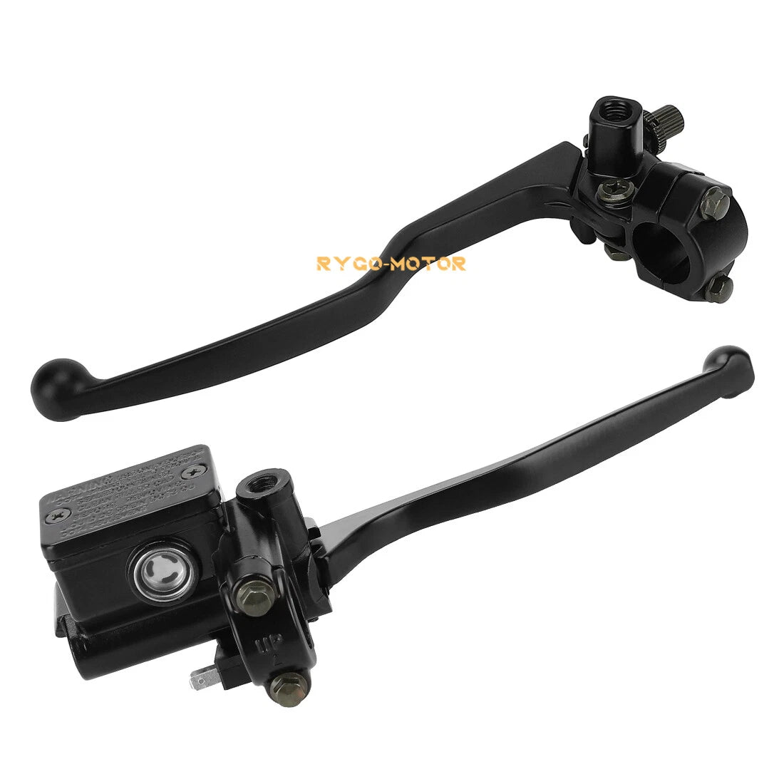 Set of 2 22mm Motorcycle 7/8" Brake Clutch Lever Master Cylinder