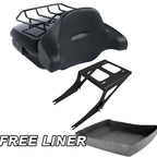 Chopped Trunk Backrest Mount Rack for Harley Fatboy FLSTF (2008–2017)