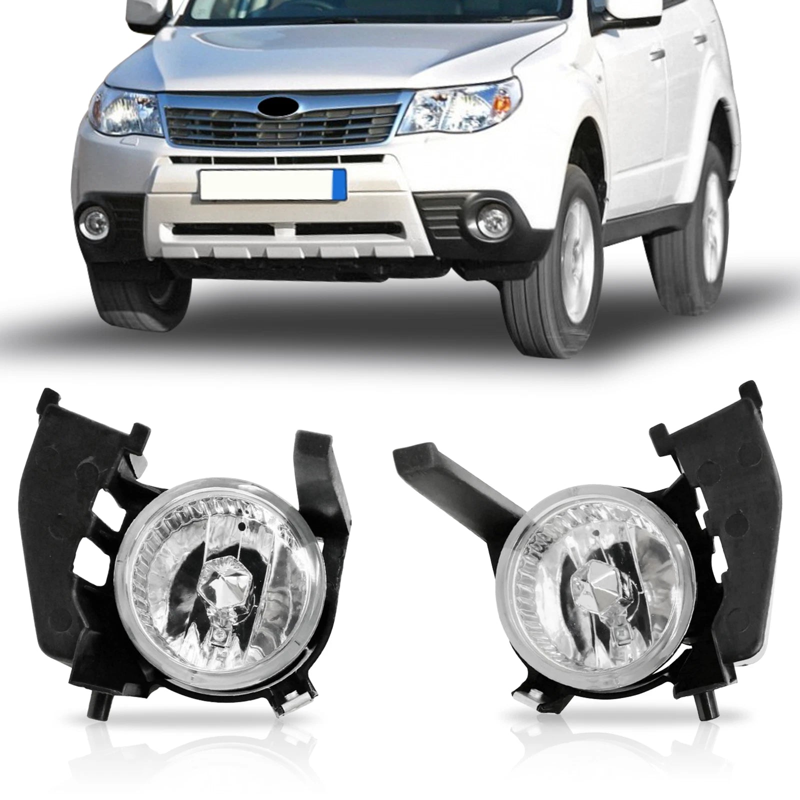2X Front Fog Light Lamps for Subaru Forester (2006–2008)