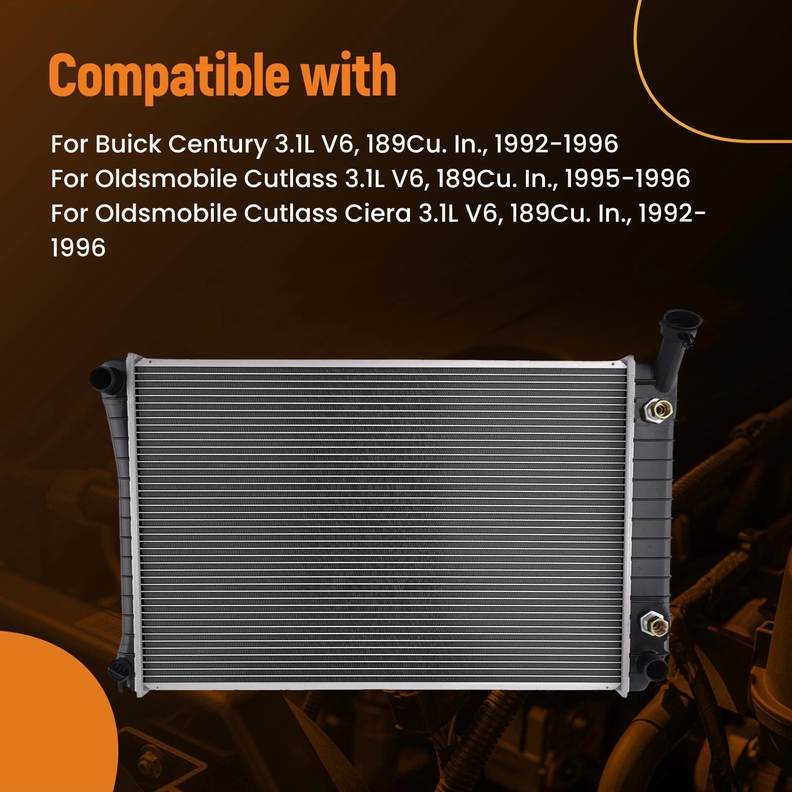 Aluminum Radiator for Buick Century (1992-1996)