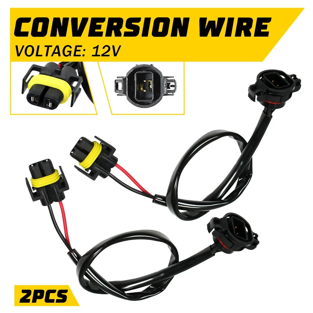Fog Light Conversion Wire Harness for H11 H8 PSX24W (Compatible Models)