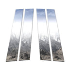 Chrome Pillar Post Covers 4Pc Replacement for Volkswagen Tiguan (2009–2017)