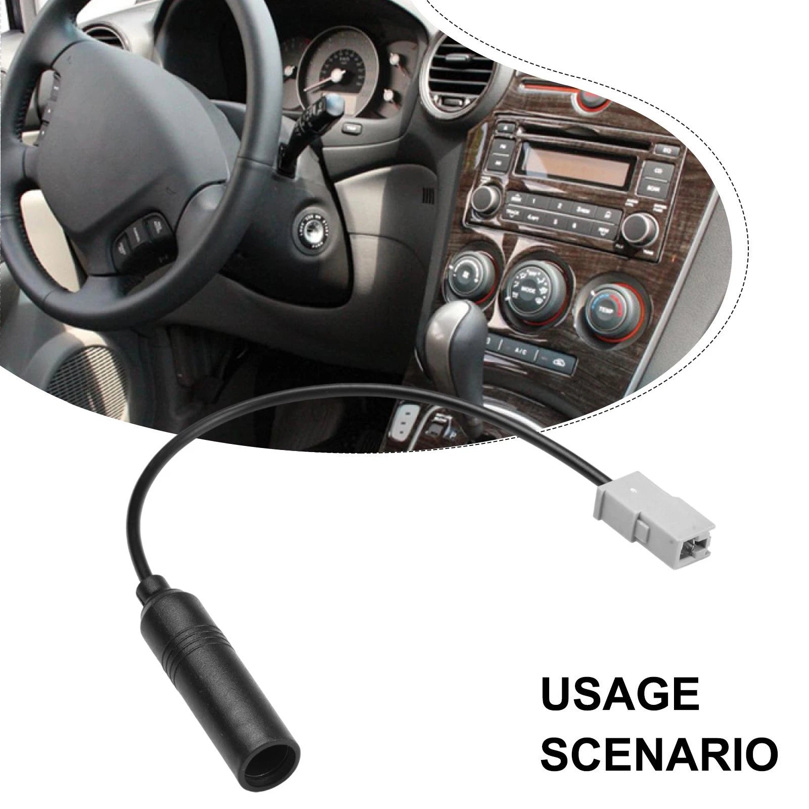 Car Radio Audio Antenna Cable Connector for Hyundai Kia