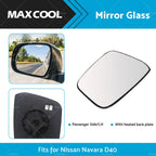 Left Side Mirror Glass w/ Heated for Nissan Navara D40 (2005–2015)
