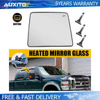 Passenger Upper Tow Mirror Glass for Ford F150 Super Duty (Power Heated)