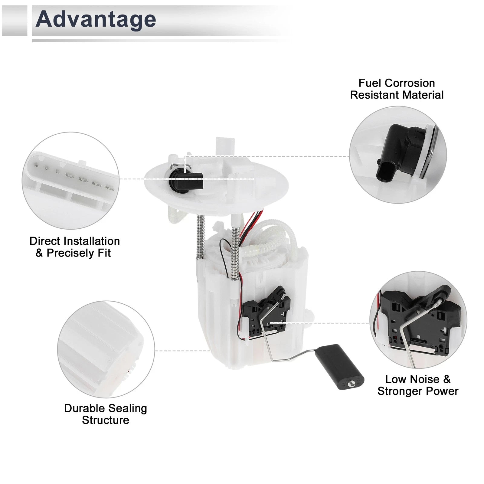 Fuel Pump Assembly for Mercedes Benz CLA250 (2014–2020) L4 2.0L Gas