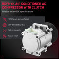 AC Compressor w/ Clutch for Ford F-350/F-450/F-550 Super Duty (2003–2007)