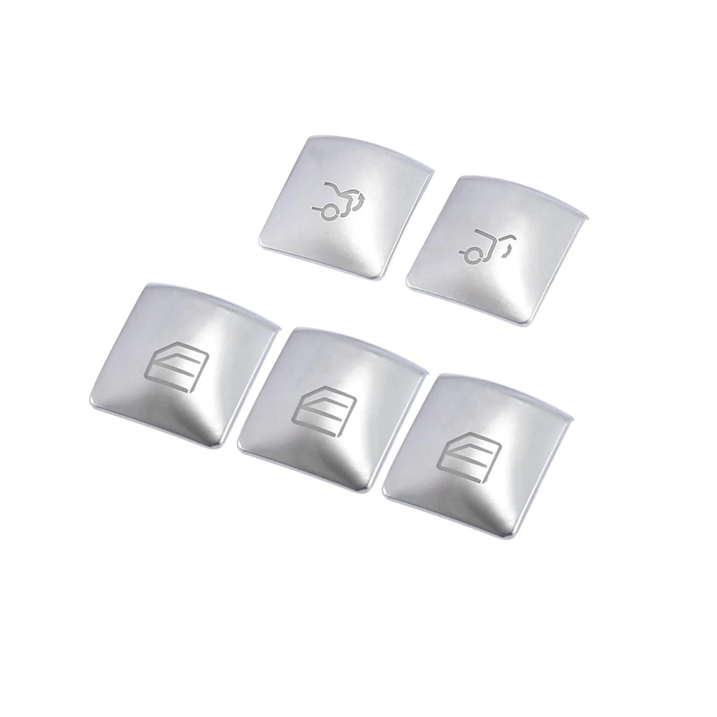 Set of 2 Door Armrest Window Switch Button Covers for Mercedes-Benz C200 C250 (2010–2014)