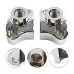 1" CNC Handlebar Risers w/Mount Screws Chrome for Harley Davidson