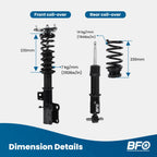 Adjustable Racing Coilovers Suspension Kit for Ford Mustang (2015-2023)