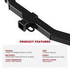 2 Inch Trailer Hitch Receiver for Ford Transit Connect (2010-2013)