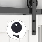 2X Black Plastic Anti Derailment Block for Barn Door Rails (Standard)