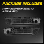 Set of 2 Front Bumper Bracket Retainers for Toyota Yaris (2012-2014)