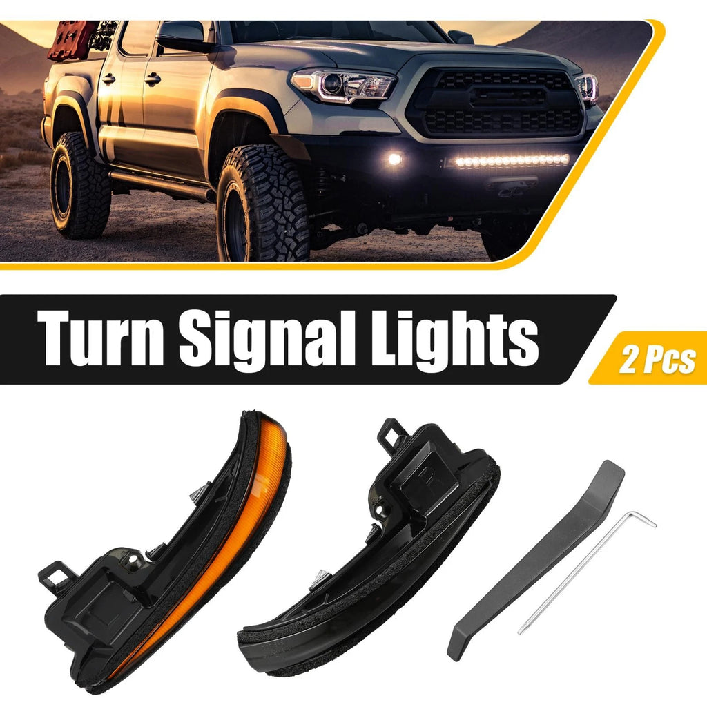 2X Mirror Turn Signal Light for Toyota (81740-58010, 81730-58010) Amber