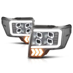 Quad LED DRL + Arrow Signal Projector Headlights for Ford F150 (2009–2014)