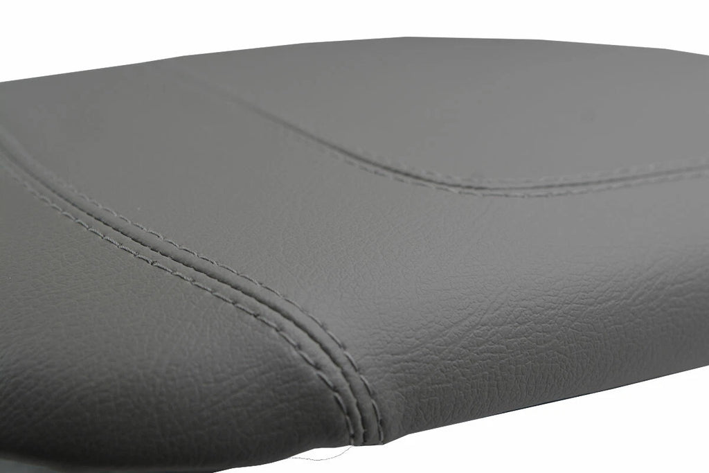 Leather Console Lid Pull Over Cover for Ford F150 Lariat (1997–2003) Gray