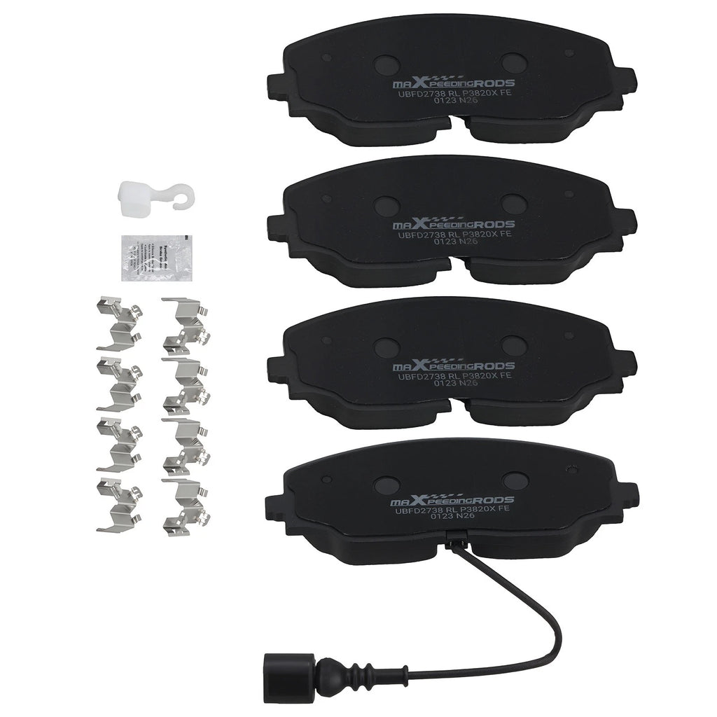 4pcs Front Brake Pads Set for Volkswagen Atlas (2018–2025) P2074 D2074 P-2074