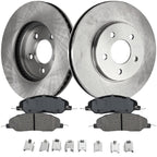 Brake Rotor and Pad Kit for Ford Mustang (2005–2010) Front Solid RWD