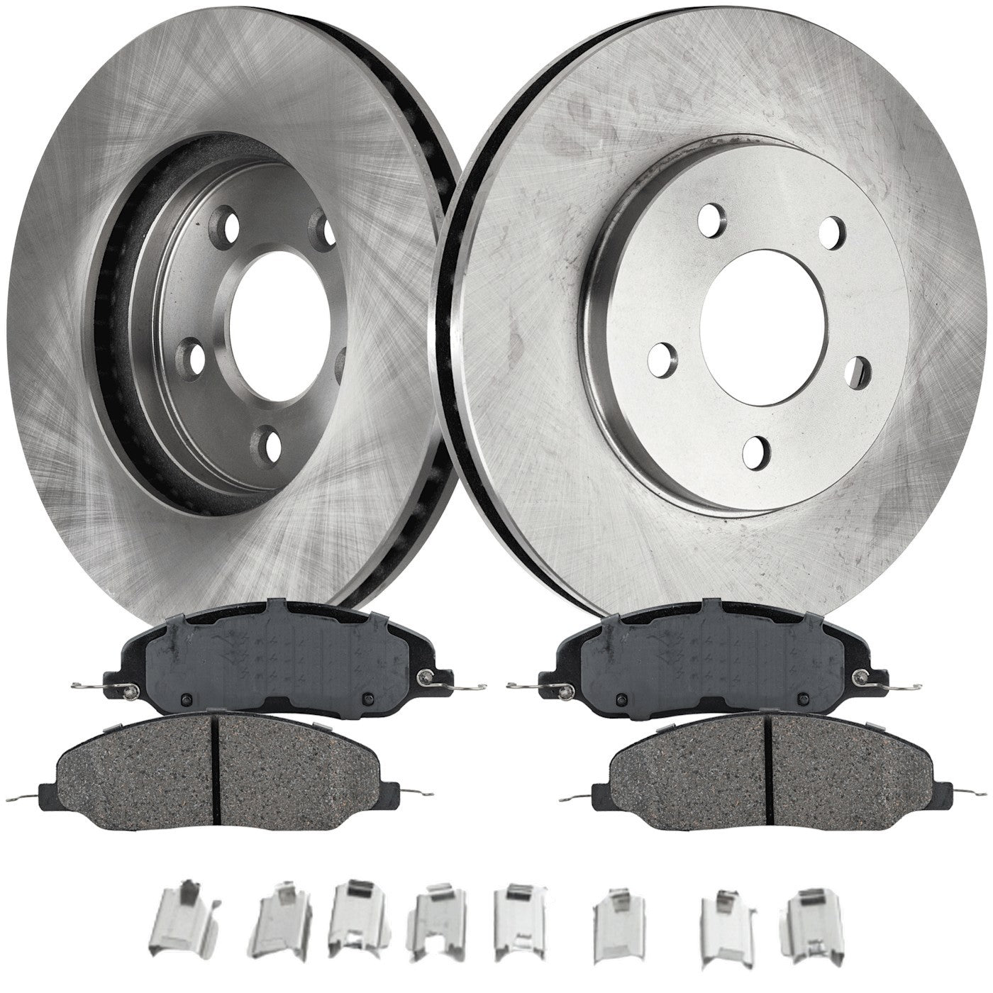 Brake Rotor and Pad Kit for Ford Mustang (2005–2010) Front Solid RWD