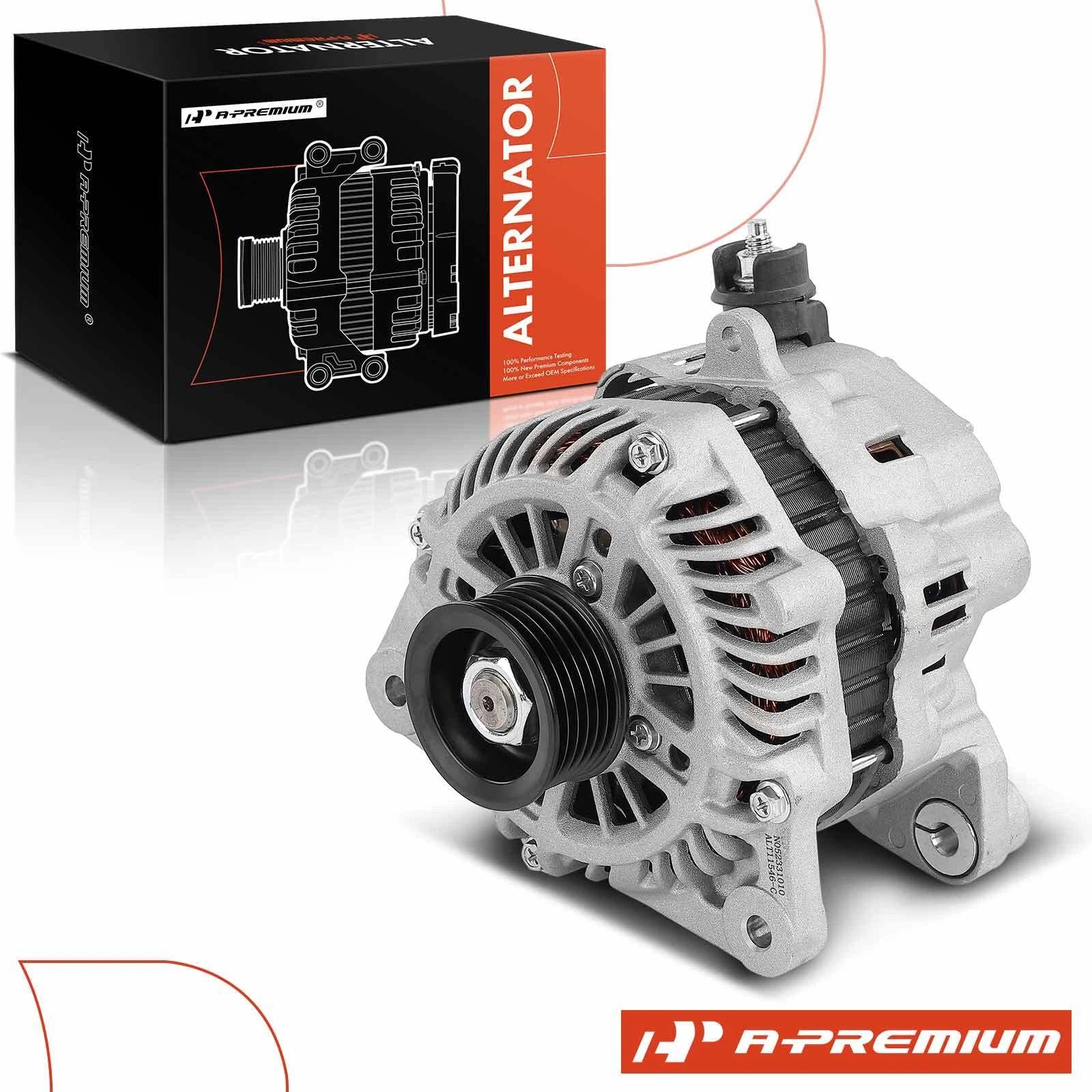 Alternator for Ford Ranger (2010–2011) L4 2.3L 100A 6-Groove