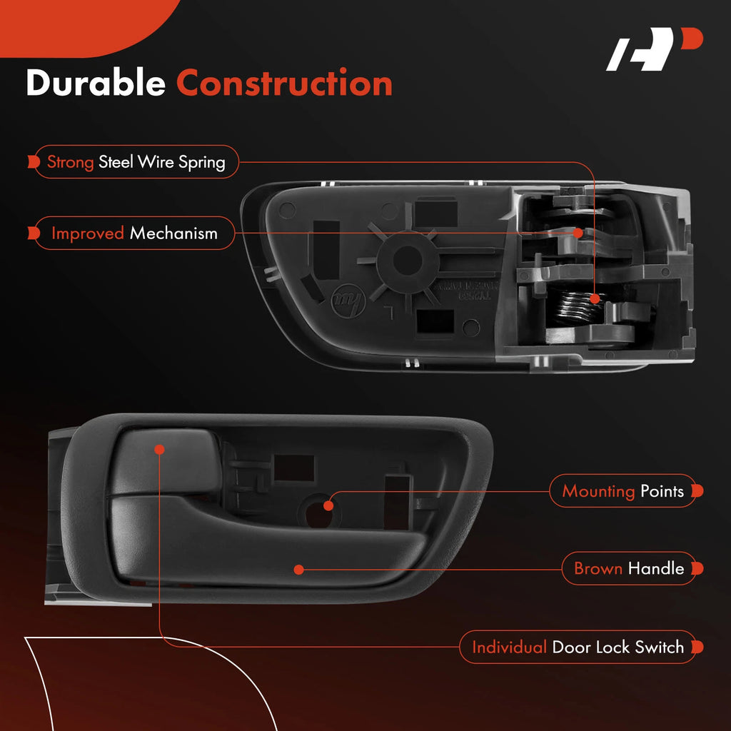 Front Left Brown Interior Door Handle for Toyota Camry (2002-2006)