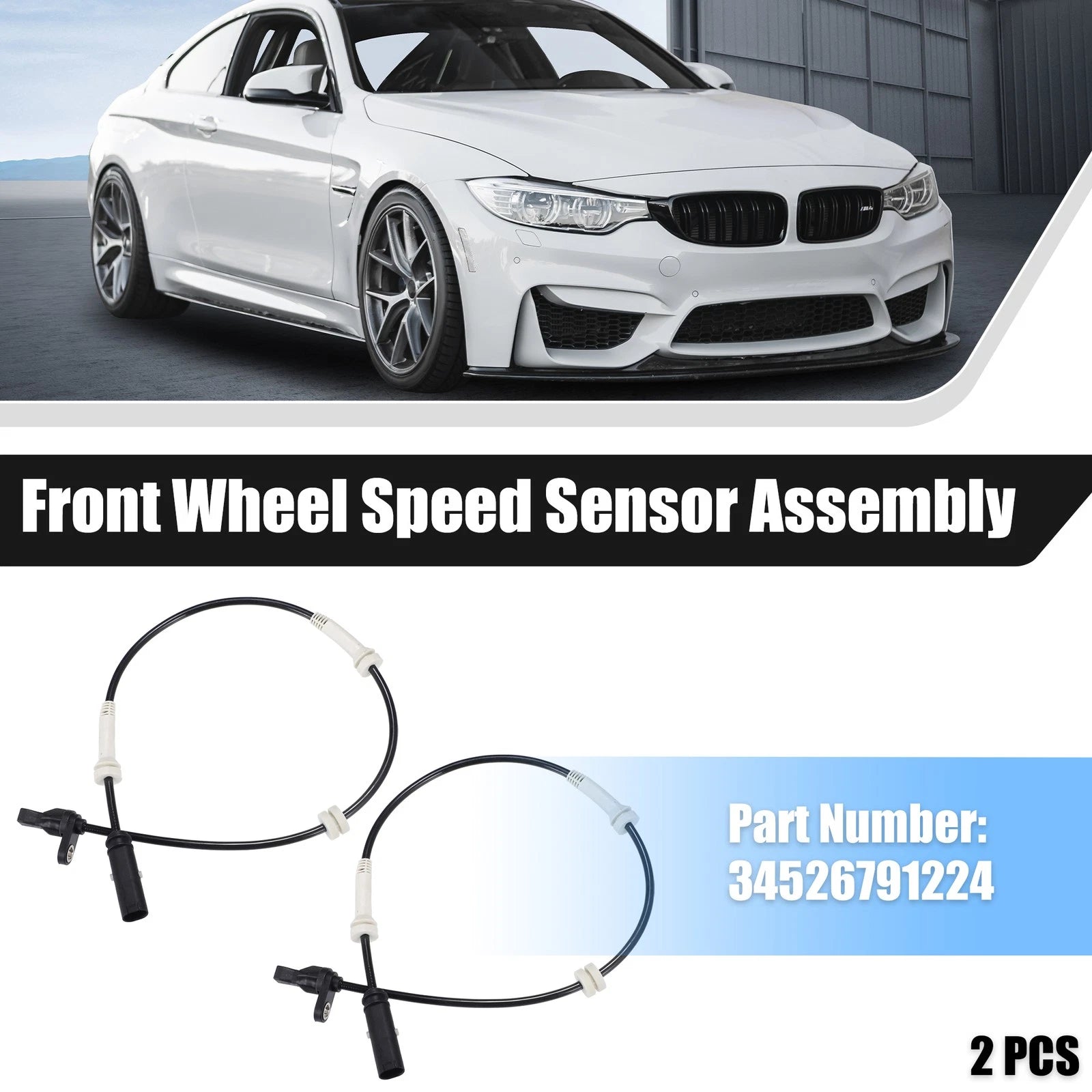 2pcs ABS Wheel Speed Sensor for BMW 228i xDrive (2014–2016)