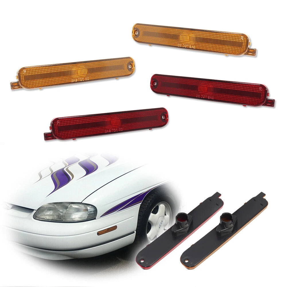 Set of 2 Side Marker Light Lens for Chevy Lumina & Monte Carlo