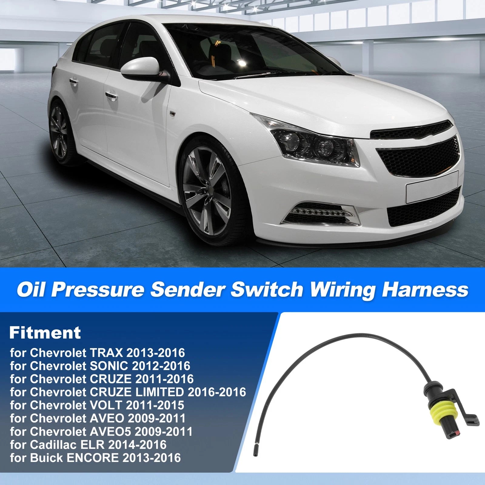 Oil Pressure Sender Switch Wiring Harness for Chevrolet Cruze (2011–2016) No. 55354325