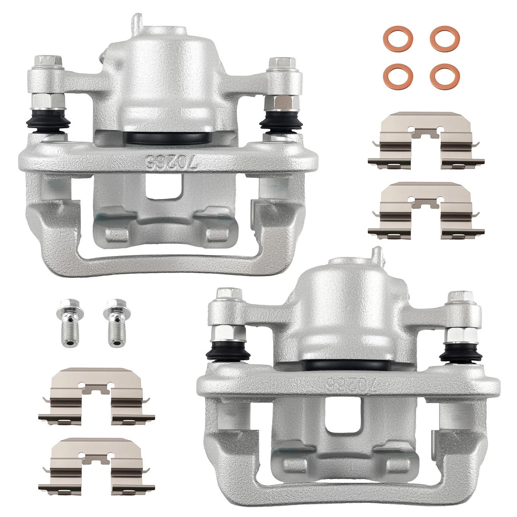 Rear Disc Brake Calipers w/Bracket for Hyundai Sonata (2008–2010) 19-B3412A