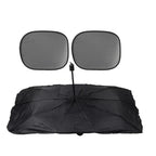 Windshield Sun Shade Umbrella Front Visor L Size Silver for Car