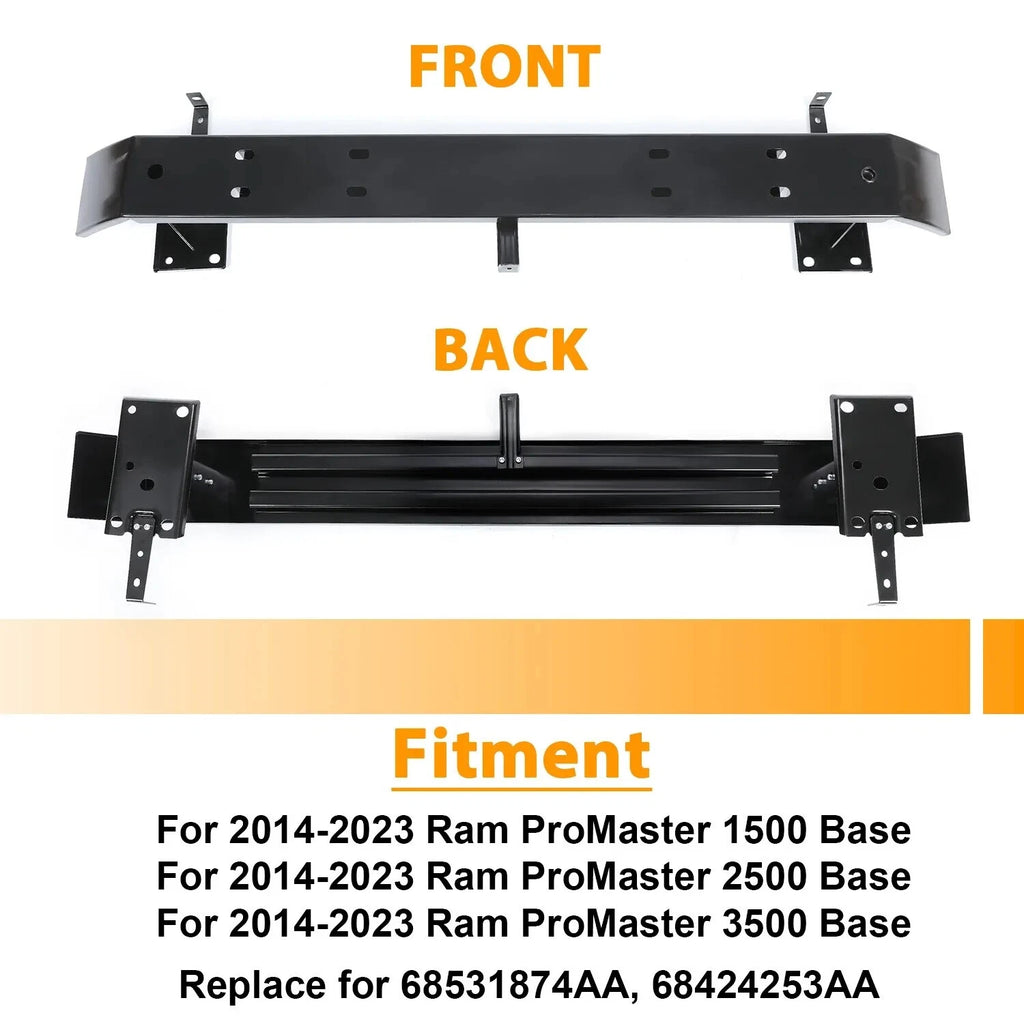 Front Bumper Reinforcement Impact Bar for Ram ProMaster 1500/2500/3500 (2014–2023)