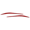 2X Headlight Eyebrow Eyelids Trim for Alfa Romeo Giulia (2015–2024) Carbon Red