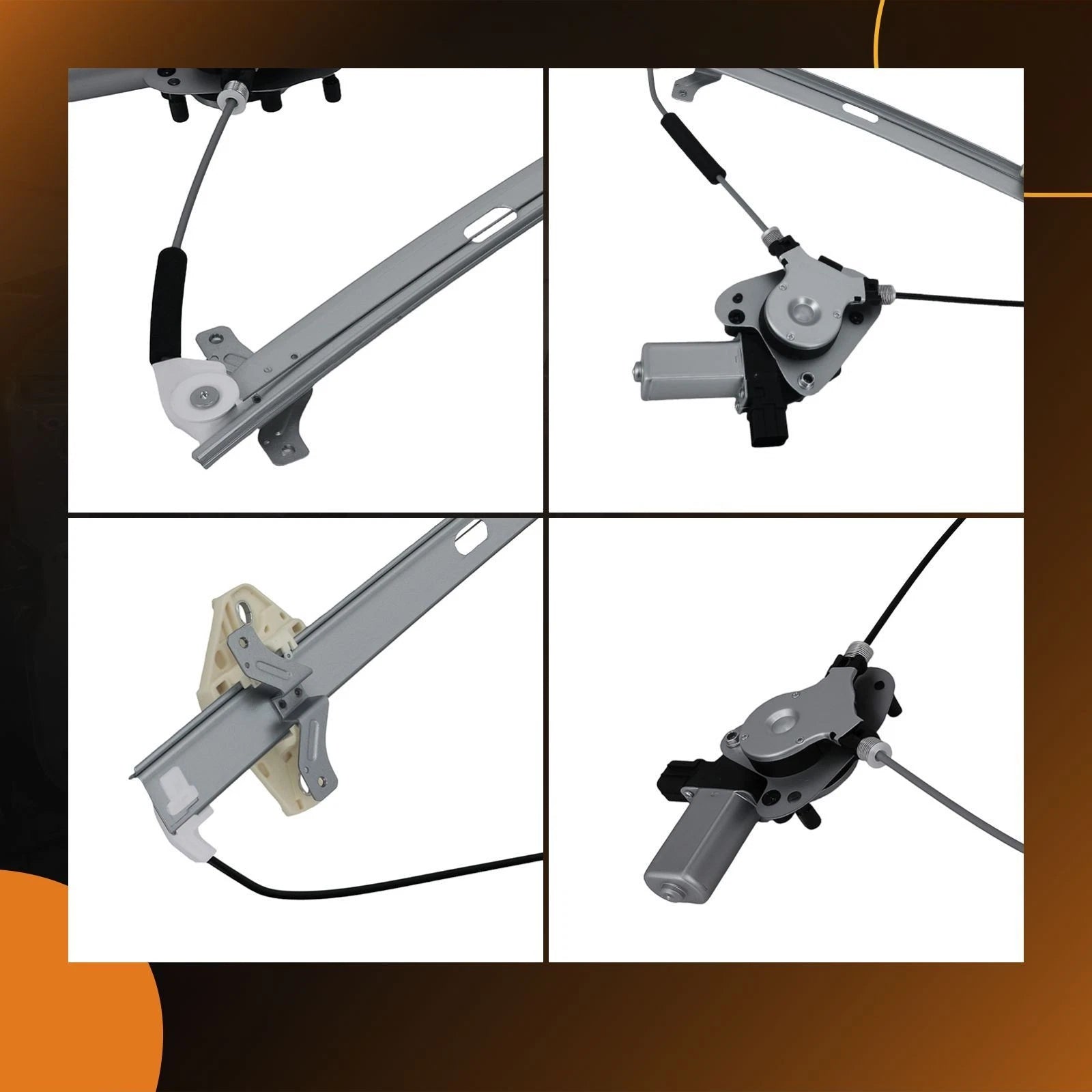 2X Power Window Regulator with Motor for Honda Accord 2003-2007