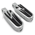 Chrome Flash Footpegs Footrest for Honda Rebel 250 (1996–2016) VT1300 (2010–2016)