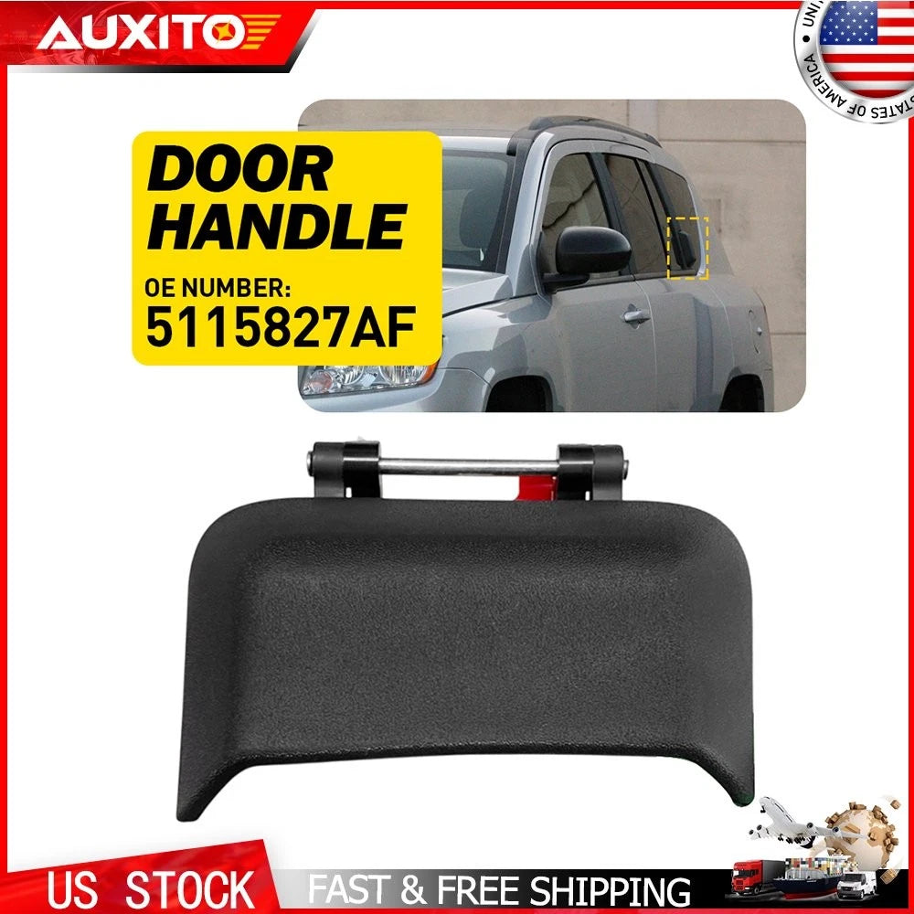 Left Side Rear Door Handle for Jeep Compass (2007–2016) 5115827AF H, Black