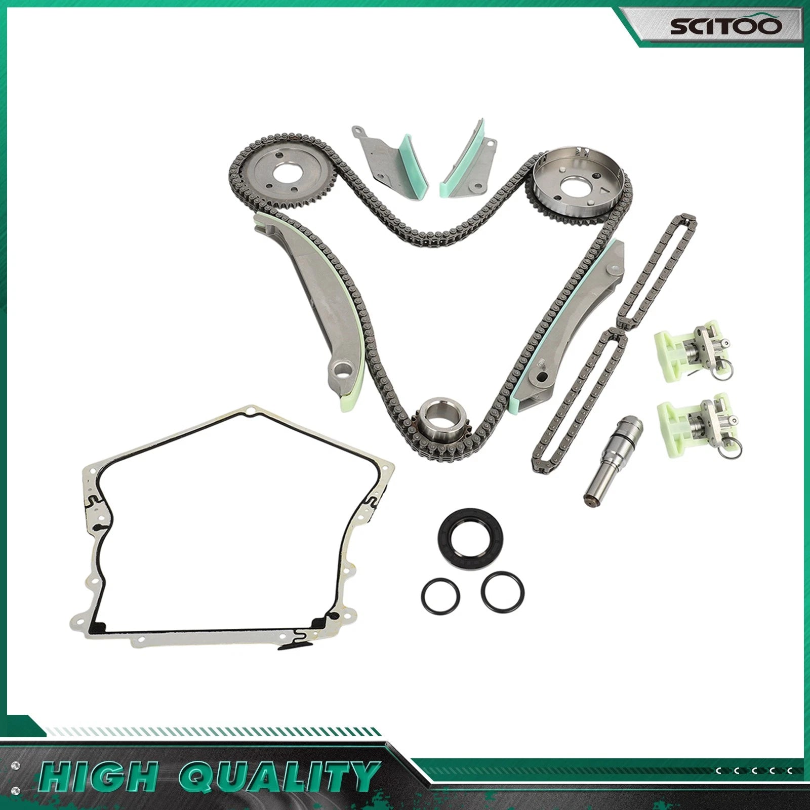 Timing Chain Kit + Cover Gasket for Chrysler 300 Dodge Magnum Charger (2002–2006)