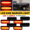 Set of 4 Smoked LED Side Marker Lights for Dodge RAM 2500HD 3500HD (2010–2018)