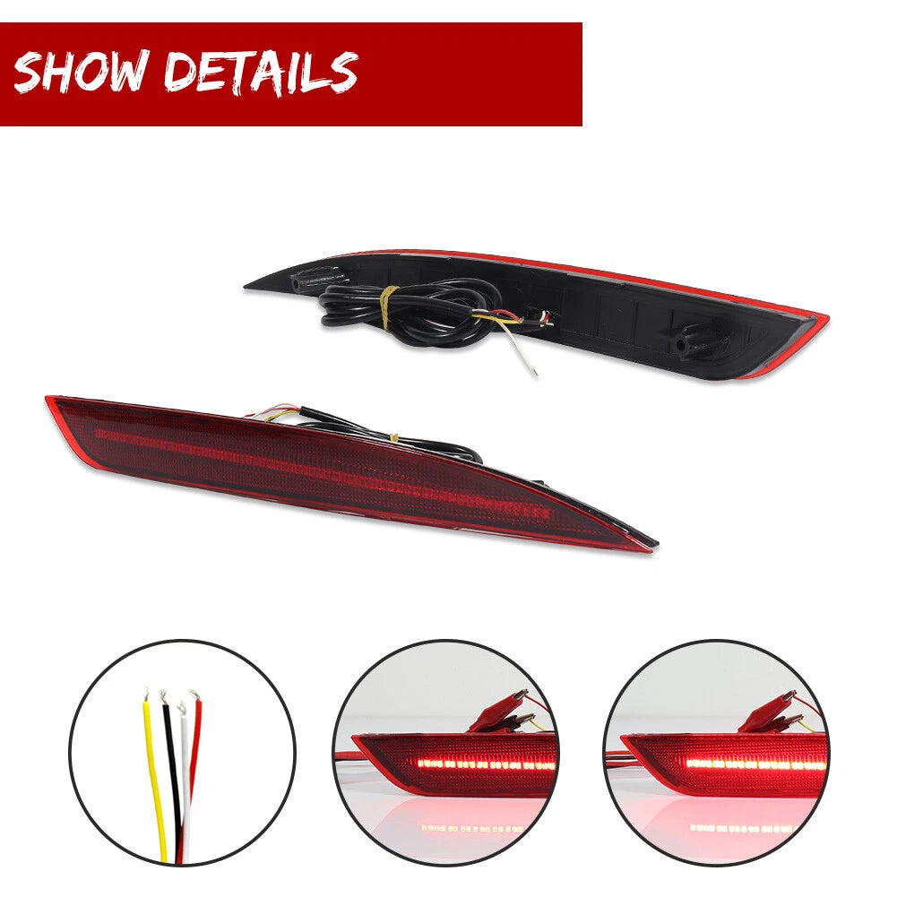Sequential Red LED Rear Reflector Tail Lamp for Kia Optima (2016–2018)