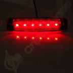 Set of 2 Sealed 12V 6 LED Side Marker Indicator Lights for Bus Van Truck