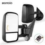 Pair Side LED Arrow Signal Heated Towing Mirrors for GMC Chevy (2007–2013)
