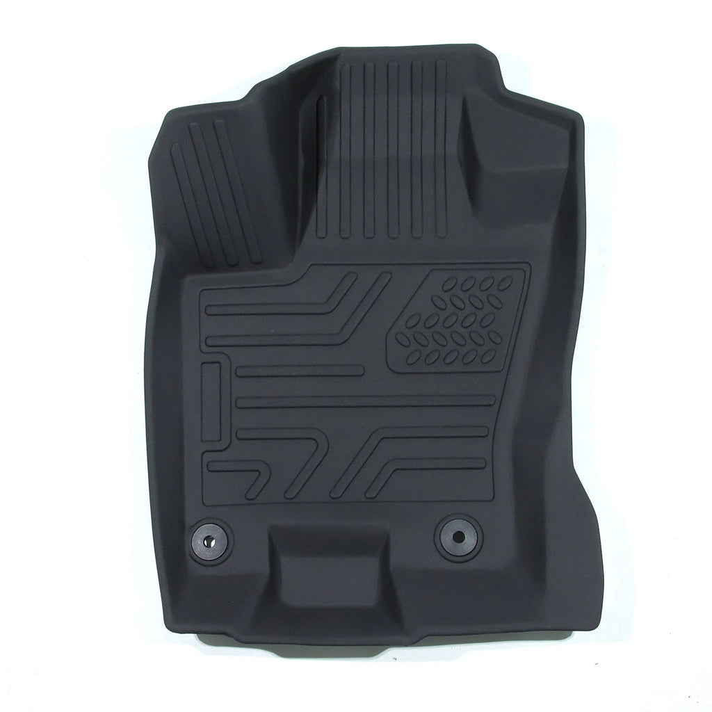 Set of 3 Row Floor Mats for Jeep Commander (2022–2026) TPE Rubber All Weather