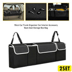 Set of 2 Oxford Back Storage Seat Trunk Bag Organizer for Car