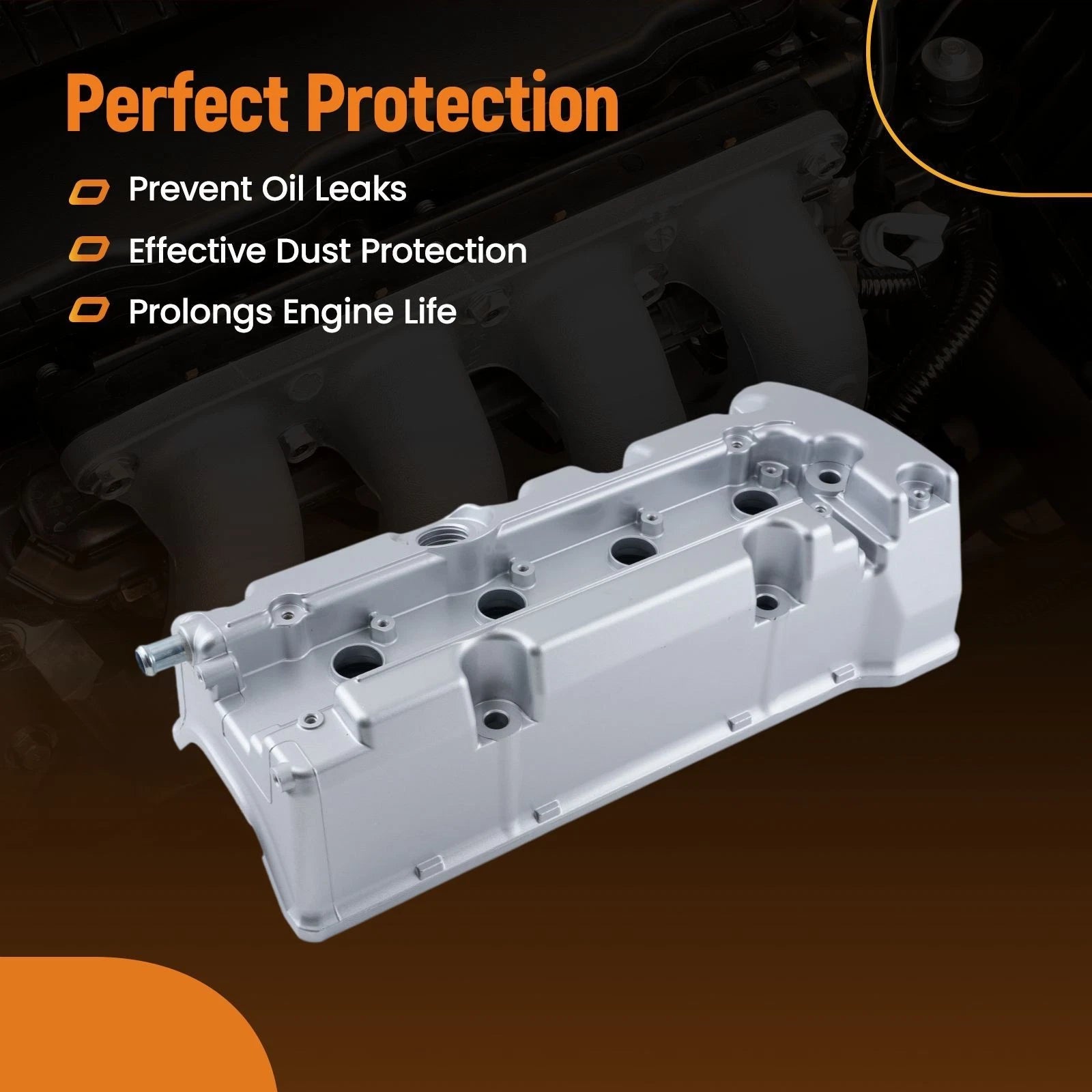 Aluminum Engine Cover for Honda Accord CR-V 2.4L (2008-2014)