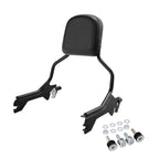 Black Sissy Bar Backrest Docking Hardware for Harley Fat Boy Breakout (18-25)