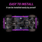 4X RGB Under Car Strip Light Kit for Universal Vehicles