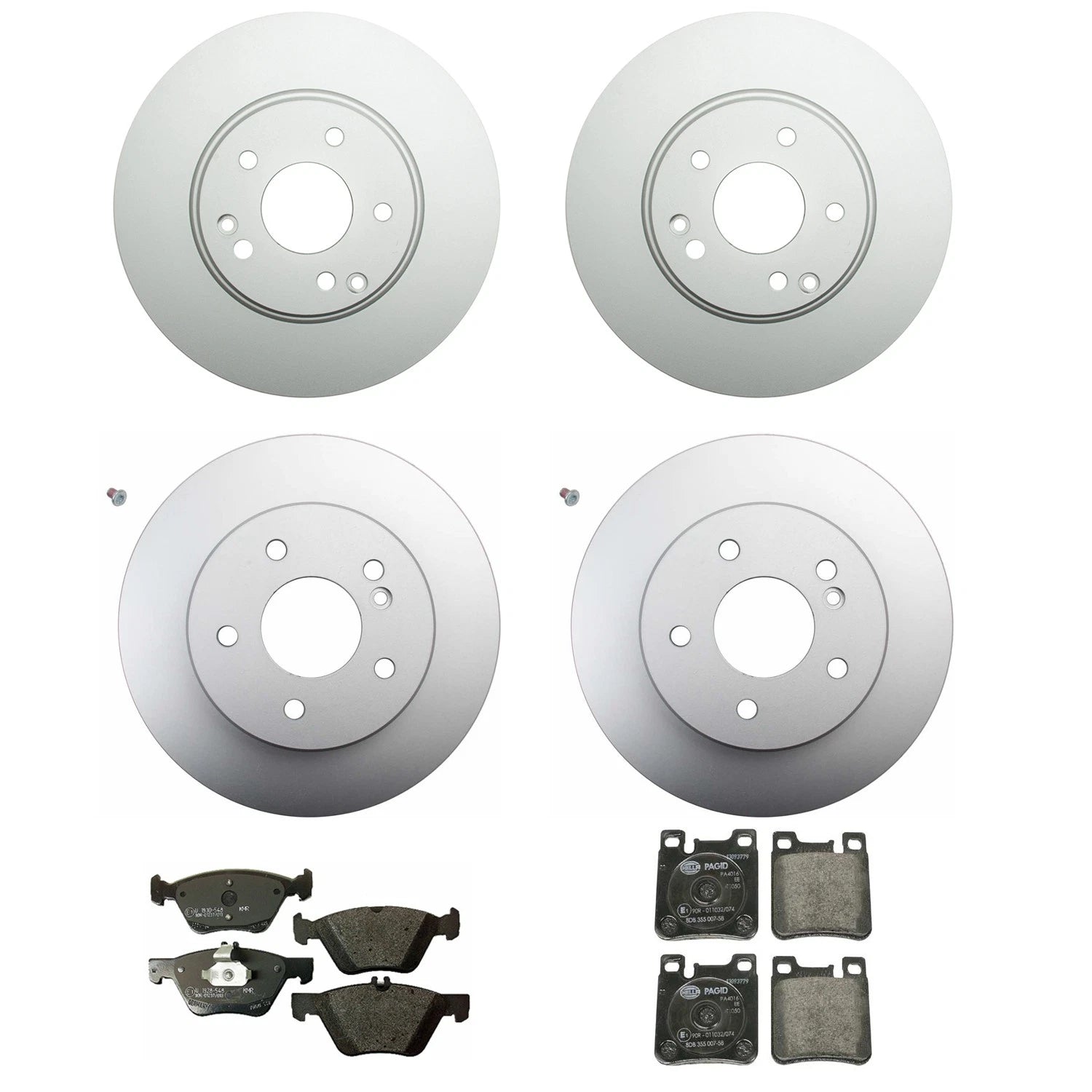 Hella Disc Brake Pad Kit for Mercedes C208 CLK320, W210 E300 (1997–2002)