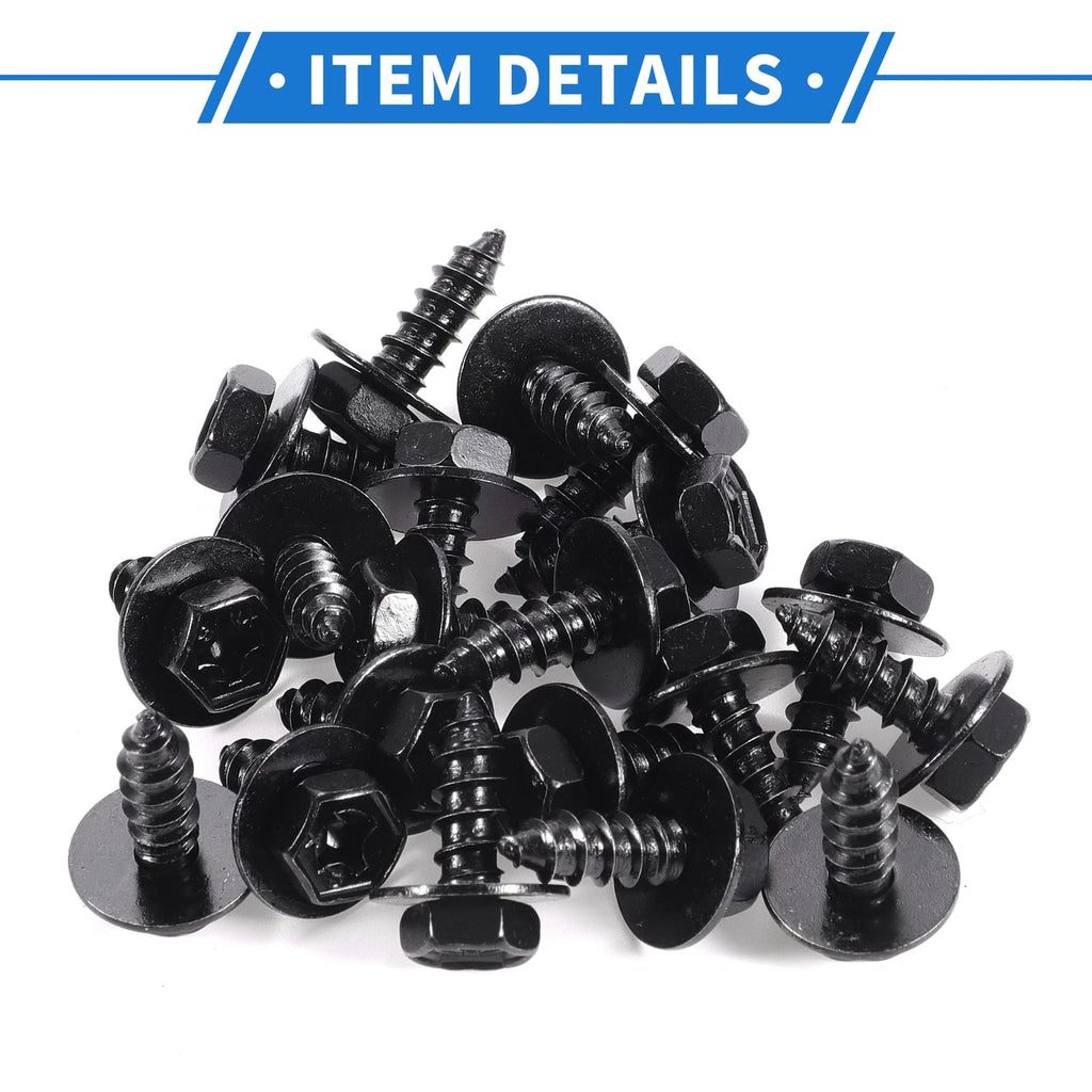 20 Pcs Fender Liner Splash Shield Bumper Cover Screw for Scion XD (2008–2014)