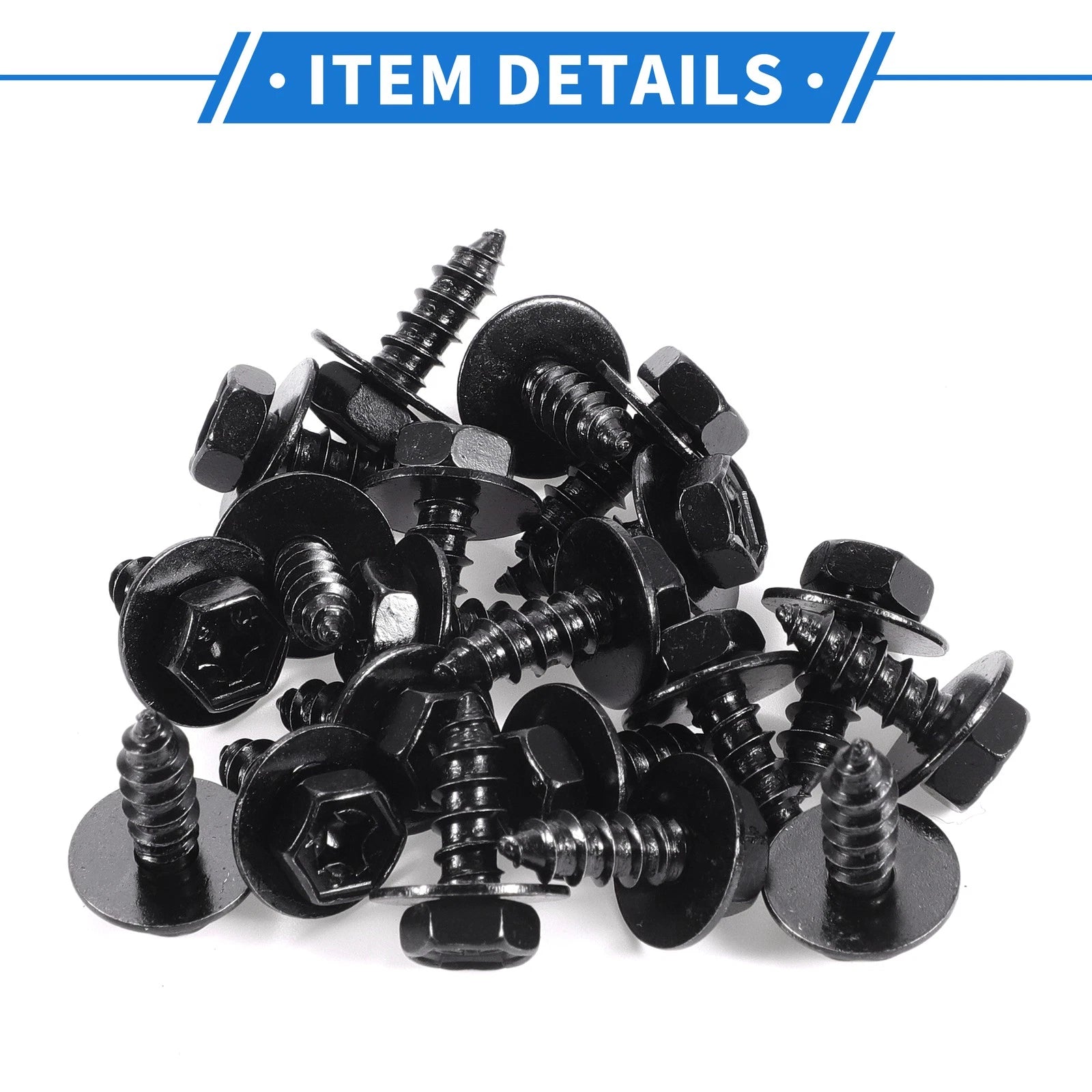 20 Pcs Fender Liner Splash Shield Bumper Cover Screw for Scion XD (2008–2014)